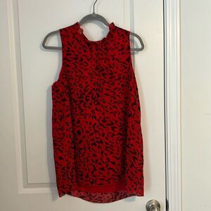 Red/Black Animal Print Tank